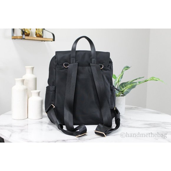 NWT Tory Burch Medium Black Nylon Baby Backpack Carryall Diaper Bag Bookbag NEW - Picture 2 of 8